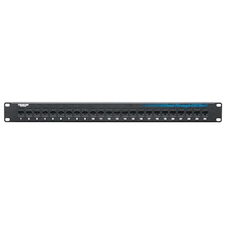 Black Box Cat5E Feed-Through Patch Panel, Unshield JPM808A-R2